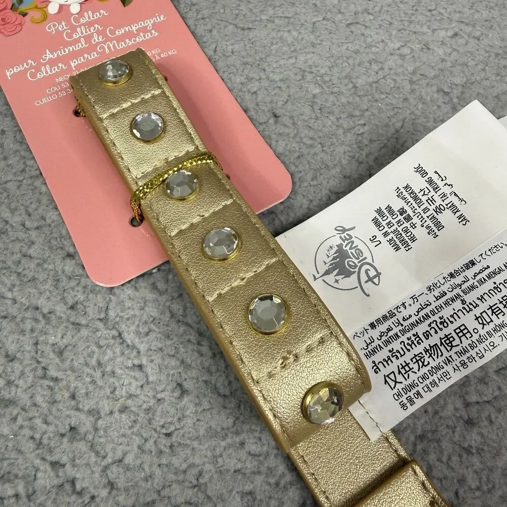 Disney Aristocats Marie Dog Collar Ann Shen Large 50-90 lbs Pet Rhinestone NWT